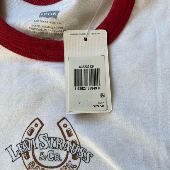 Levi’s Graphic Mini Ringer Tee - Picture 8 of 12